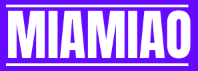 Miamiao logo displayed in white text on a purple background.